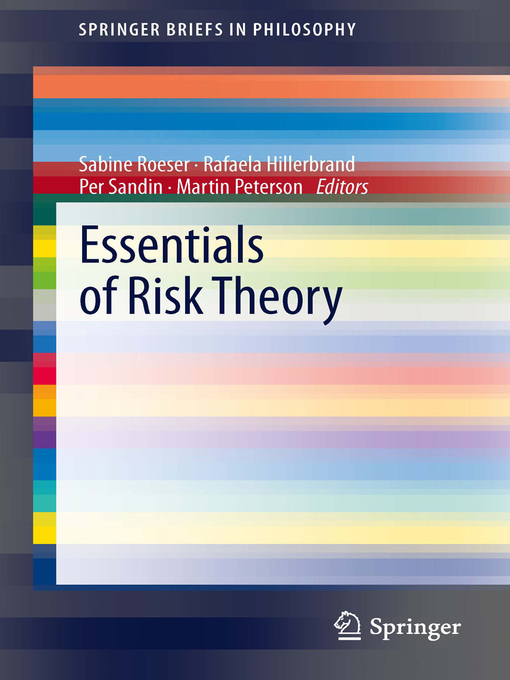 Upplýsingar um Essentials of Risk Theory eftir Sabine Roeser - Biðlisti